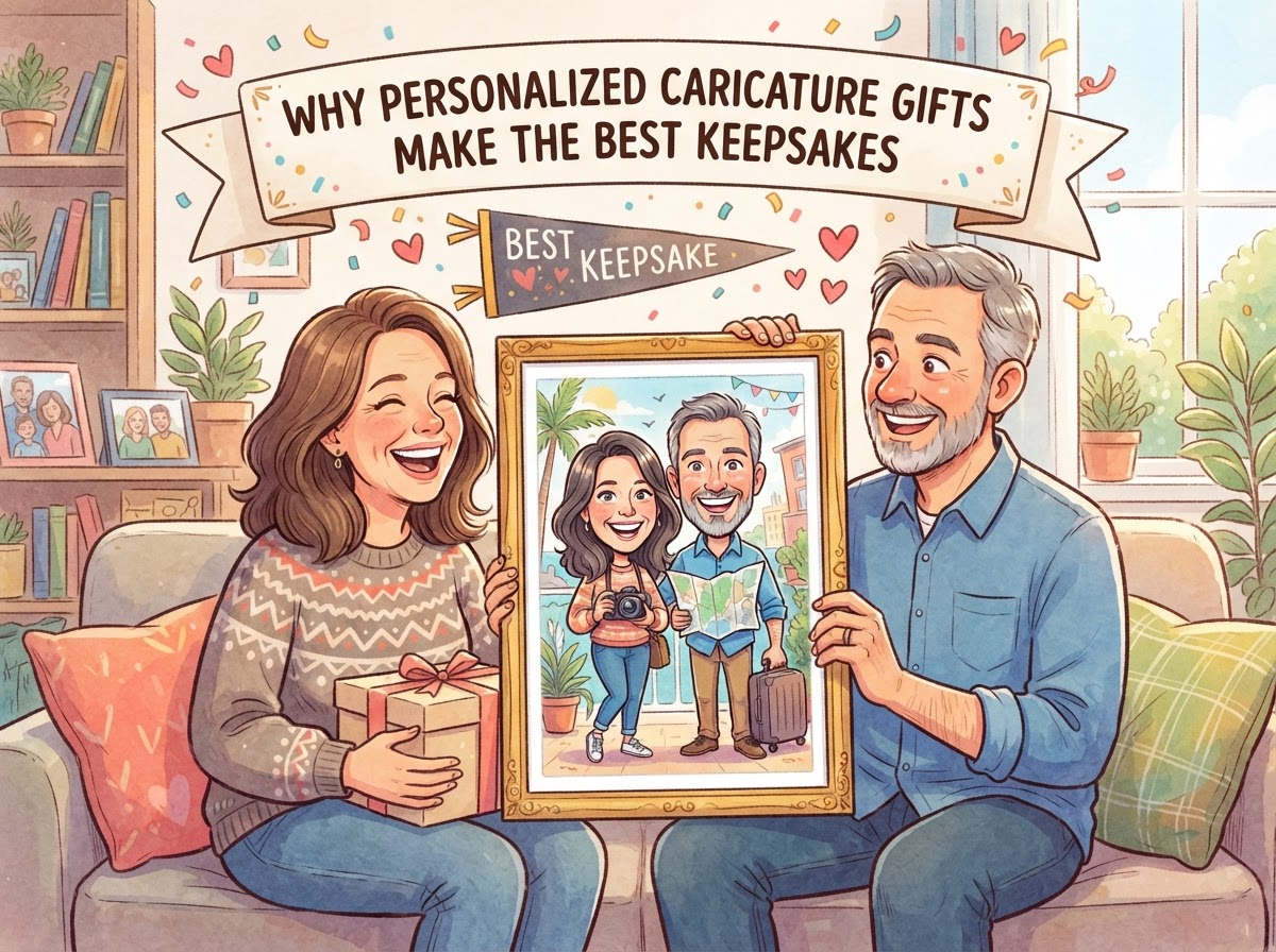Why Personalized Caricature Gifts Make the Best Keepsakes Illustration